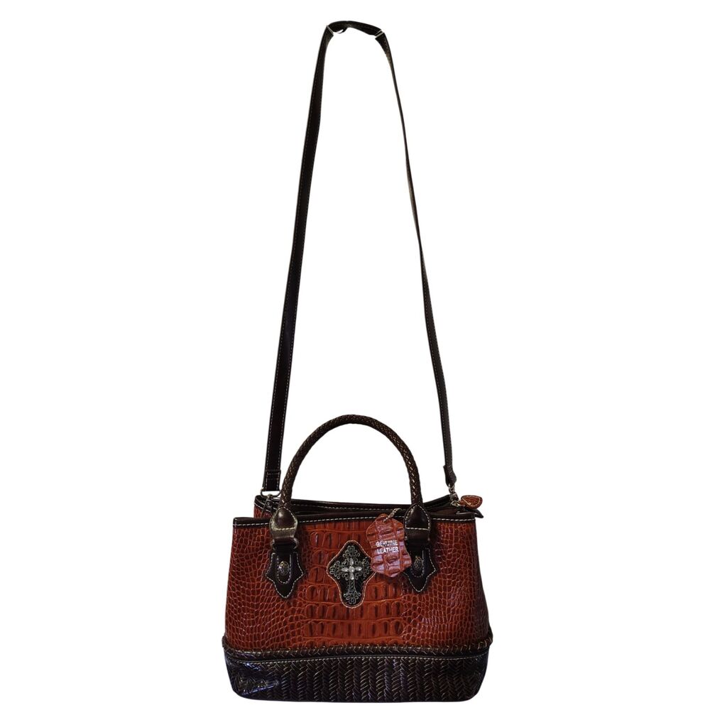Silverake Bling Cross Brown Crossbody‎ or Handbag